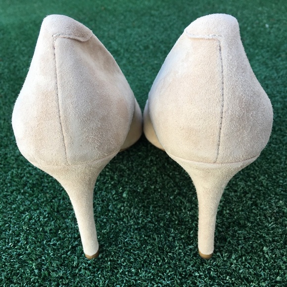 NWT Anine Bing Elly Pump Suede Nude 39 - Picture 6 of 8